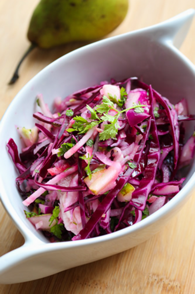 Fennel & Cabbage Slaw with Pear